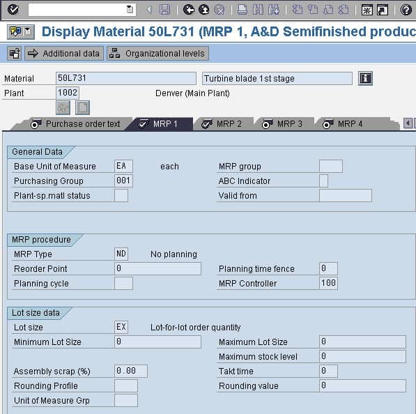 How to Understand SAP ERP Material Master MRP Tabs - Brightwork Research & Analysis